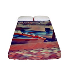 Boats On Lake Garda Fitted Sheet (full/ Double Size) by ConteMonfrey