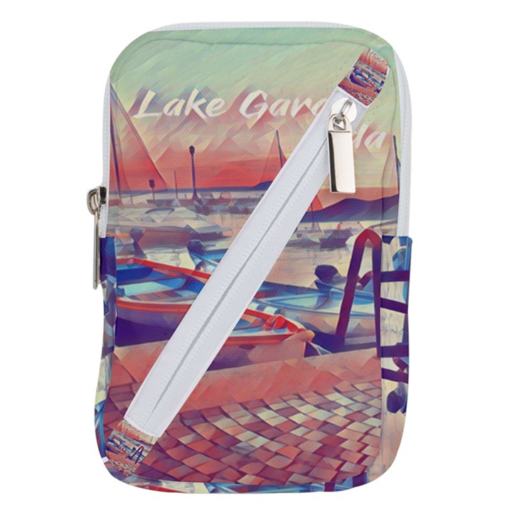 Boats On Lake Garda Belt Pouch Bag (Large)