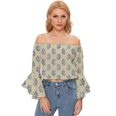 Mermaids Are Real Off Shoulder Flutter Bell Sleeve Top by ConteMonfrey