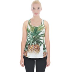 Pineapple Pattern Background Seamless Vintage Piece Up Tank Top by Wegoenart