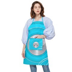 Blue Washing Machine, Electronics Pocket Apron by Jancukart