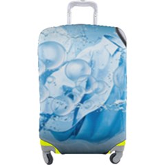 Silver Framed Washing Machine Animated Luggage Cover (large) by Jancukart