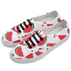 Watermelon Seamless Pattern Women s Classic Low Top Sneakers by Jancukart