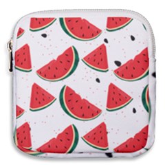 Watermelon Seamless Pattern Mini Square Pouch by Jancukart