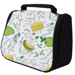 Hamburger With Fruits Seamless Pattern Full Print Travel Pouch (big) by Jancukart