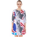 New York City Holiday United States Usa Smock Dress View1