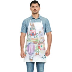 Easter Village  Kitchen Apron by ConteMonfrey