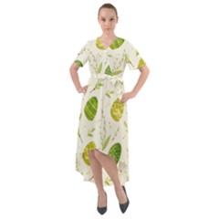 Easter Green Eggs  Front Wrap High Low Dress by ConteMonfrey