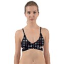 Black And Multicolored Polka Dot Wallpaper Artwork Digital Art Wrap Around Bikini Top View1