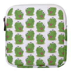 Kermit The Frog Pattern Mini Square Pouch by Valentinaart