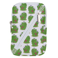 Kermit The Frog Pattern Belt Pouch Bag (large) by Valentinaart