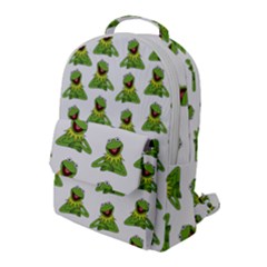 Kermit The Frog Flap Pocket Backpack (large) by Valentinaart