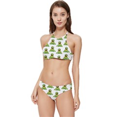 Kermit The Frog Banded Triangle Bikini Set by Valentinaart