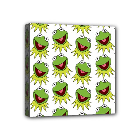 Kermit The Frog Mini Canvas 4  X 4  (stretched) by Valentinaart