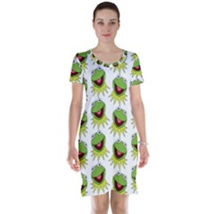 Kermit The Frog Short Sleeve Nightdress by Valentinaart