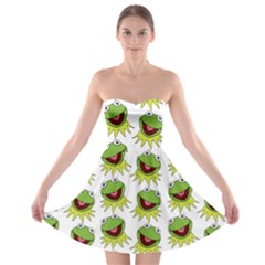 Kermit The Frog Strapless Bra Top Dress by Valentinaart