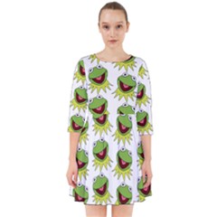 Kermit The Frog Smock Dress by Valentinaart