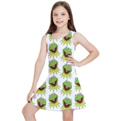 Kermit The Frog Kids  Lightweight Sleeveless Dress by Valentinaart