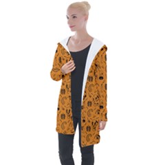 Halloween  Longline Hooded Cardigan by Valentinaart