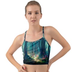 Magical Forest Forest Painting Fantasy Mini Tank Bikini Top by danenraven