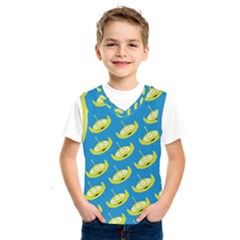 Pattern Aliens Kids  Basketball Tank Top by artworkshop