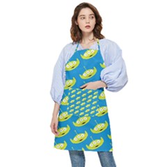 Pattern Aliens Pocket Apron by artworkshop