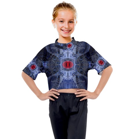 Art Robot Artificial Intelligence Technology Kids Mock Neck Tee by Ravend