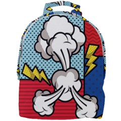 Rays Smoke Pop Art Style Vector Illustration Mini Full Print Backpack by Pakemis