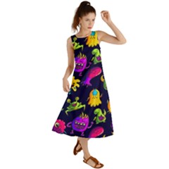 Space Patterns Summer Maxi Dress by Pakemis