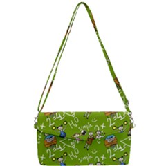 Seamless Pattern With Kids Removable Strap Clutch Bag by Pakemis