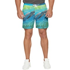 Beautiful Dolphins Men s Runner Shorts by Sparkle