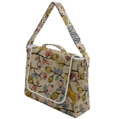 Seamless Pattern With Flower Bird Box Up Messenger Bag by Pakemis