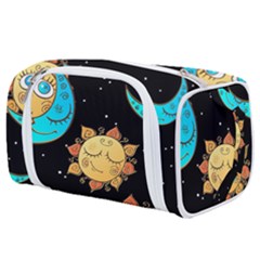 Seamless Pattern With Sun Moon Children Toiletries Pouch by Pakemis