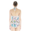 Cute-seamless-pattern-with-space Halter Swimsuit View2