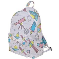 Cute-seamless-pattern-with-space The Plain Backpack by Pakemis