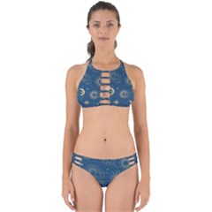 Seamless-galaxy-pattern Perfectly Cut Out Bikini Set by Pakemis