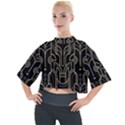 Art-deco-geometric-abstract-pattern-vector Mock Neck Tee View1