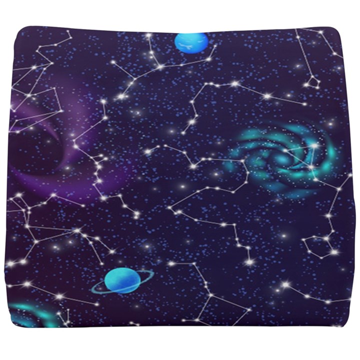 Realistic-night-sky-poster-with-constellations Seat Cushion