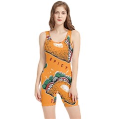 Seamless Pattern With Taco Women s Wrestling Singlet by Pakemis