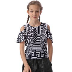 Black And White Kids  Butterfly Cutout Tee by gasi