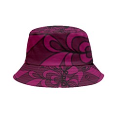 Aubergine Zendoodle Inside Out Bucket Hat by Mazipoodles