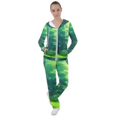 Anime Forrest Nature Fantasy Sunset Trees Woods Women s Tracksuit by Uceng