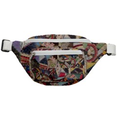 Background Embroidery Pattern Stitches Abstract Fanny Pack by Uceng