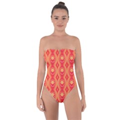 Background Pattern Texture Design Wallpaper Tie Back One Piece Swimsuit by Uceng