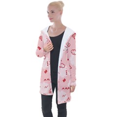 Background Graphic Beautiful Wallpaper Art Longline Hooded Cardigan by Uceng