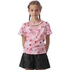 Background Graphic Beautiful Wallpaper Art Kids  Front Cut Tee by Uceng