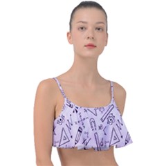 Science Research Curious Search Inspect Scientific Frill Bikini Top by Uceng