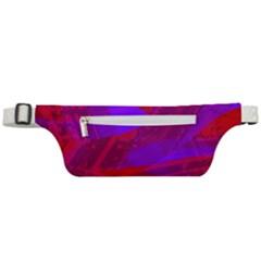 Background Pattern Purple Texture Design Wallpaper Active Waist Bag by Uceng