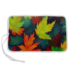 Leaves Foliage Autumn Nature Forest Fall Pen Storage Case (m) by Uceng