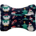 Colorful Funny Christmas Pattern Velour Seat Head Rest Cushion View2